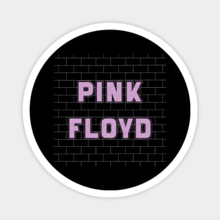 VINTAGE FLOYD TEXT ART (PINK FLOYD) Magnet